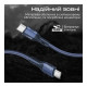 Дата кабель USB-C to USB-C 1.2m 60W PD FletchLink-CC blue Promate (fletchlink-cc.blue)