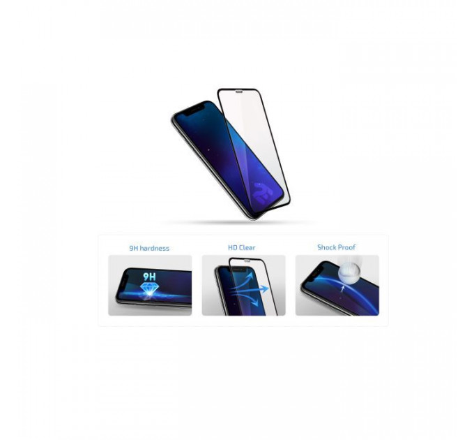 Скло захисне 2E iPhone 15 Pro Max 2.5D FCFG black (2E-IP-15PM-6.7-SMFCFG-BB)