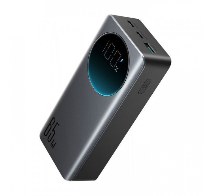 Батарея універсальна JOYROOM 30000mAh 65W PD, QC\/3.0, USB-A, 2xUSB-C In\/Out, Black (JR-PBF05)