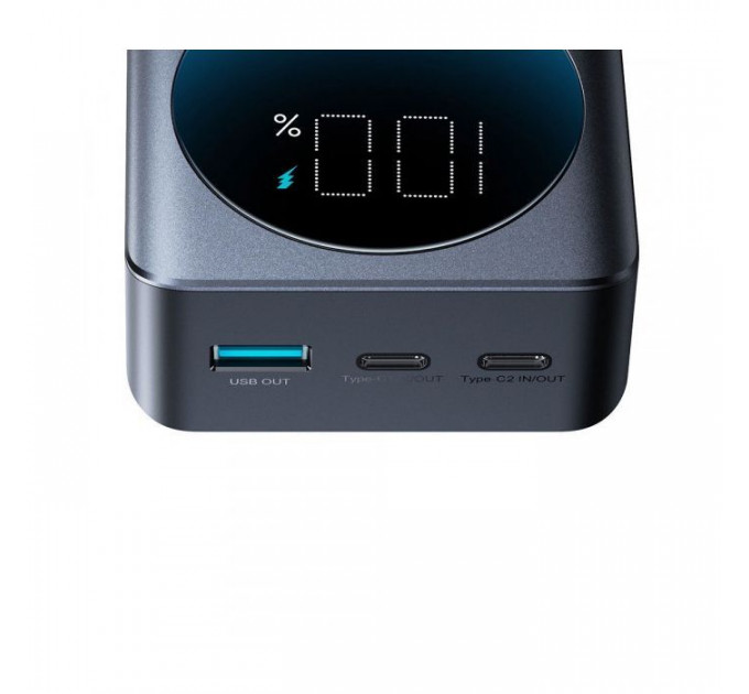 Батарея універсальна JOYROOM 30000mAh 65W PD, QC\/3.0, USB-A, 2xUSB-C In\/Out, Black (JR-PBF05)