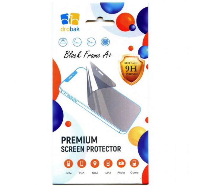 Скло захисне Drobak Poco M7 Pro 5G Black Frame A+ (595923)