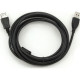 Дата кабель USB 2.0 AM\/AF 3.0m ferrite black Voltronic (YT-AM\/AF-3.0B)