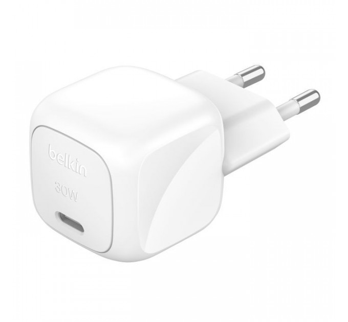Зарядний пристрій Belkin USB-C PD30W PPS white (WCA008KQWH)