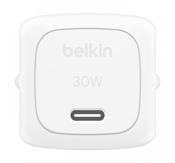 Зарядний пристрій Belkin USB-C PD30W PPS white (WCA008KQWH)