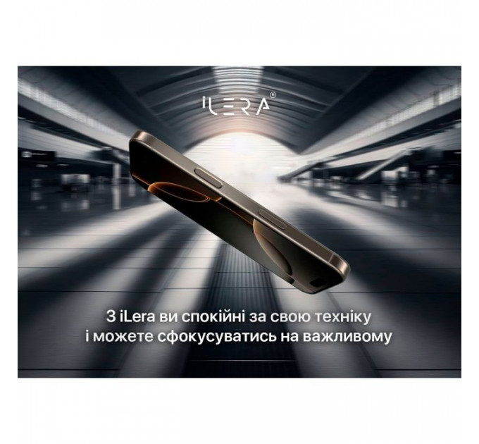 Скло захисне iLera DeLuxe Original Glass iPhone 15 Pro (ILFCDL15PR)