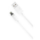 Дата кабель USB 2.0 AM to Lightning 1.0m 2.1A magnetic pvc white XO (NB187-L-1-WH)