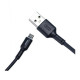 Дата кабель USB 2.0 AM to Micro 5P 1.0m 3A black XO (NB112-M-BK)