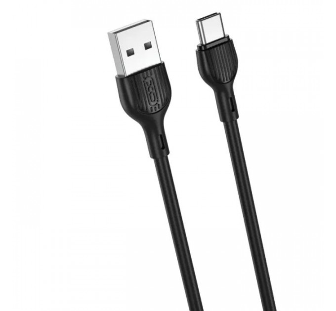 Дата кабель USB 2.0 AM to USB-C 2.0m 2.1A black XO (NB200-TC-BK)