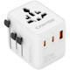 Зарядний пристрій Canyon OnTour 20 2xUCB-C + USB-A EU\/UK\/US\/AUS 20W White (CNS-TA20W1005W)