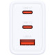 Зарядний пристрій D-Link 2xUSB-C + 1xUSB-A 65W GaN white (DCP-651)