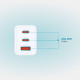 Зарядний пристрій D-Link 2xUSB-C + 1xUSB-A 65W GaN white (DCP-651)