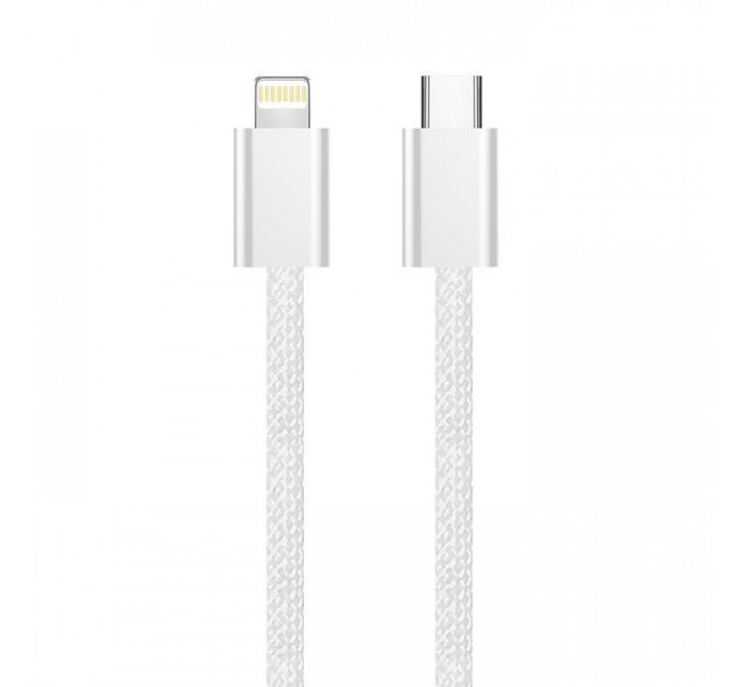 Дата кабель USB-C to Lightning 2.0m PD 27W braided gray ColorWay (CW-CBPDCL068-GR)