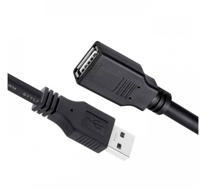Дата кабель USB 2.0 AM\/AF 1.8m black ColorWay (CW-CBUF076-BK) Дата кабель USB 2.0 AM\/AF 1.8m black ColorWay (CW-CBUF076-BK)
