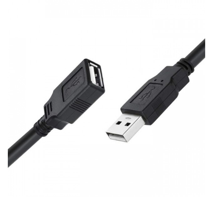 Дата кабель USB 2.0 AM\/AF 1.8m black ColorWay (CW-CBUF076-BK)