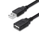 Дата кабель USB 2.0 AM\/AF 1.8m black ColorWay (CW-CBUF076-BK)