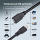 Дата кабель USB 2.0 AM\/AF 1.8m black ColorWay (CW-CBUF076-BK)