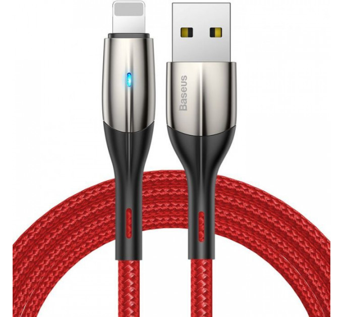 Дата кабель USB 2.0 AM to Lightning 1.0m 2.4A red Baseus (CALSP-B09)