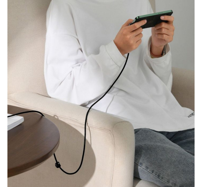 Дата кабель USB 2.0 AM to Lightning 1.0m 2.4A 90° corner black Baseus (CAVP000001)