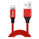 Дата кабель USB 2.0 AM to Lightning 1.8m red Baseus (CALYW-A09)