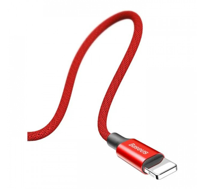 Дата кабель USB 2.0 AM to Lightning 1.8m red Baseus (CALYW-A09)