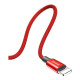 Дата кабель USB 2.0 AM to Lightning 1.8m red Baseus (CALYW-A09)