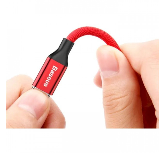 Дата кабель USB 2.0 AM to Lightning 1.8m red Baseus (CALYW-A09)