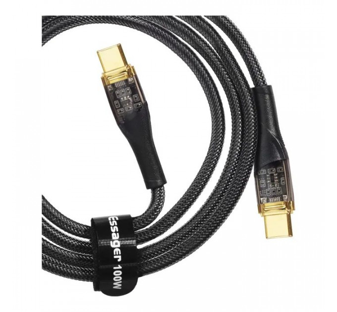 Дата кабеля USB-C to USB-C 2.0m 100W black Essager (EXCTT1-XJA01-P)