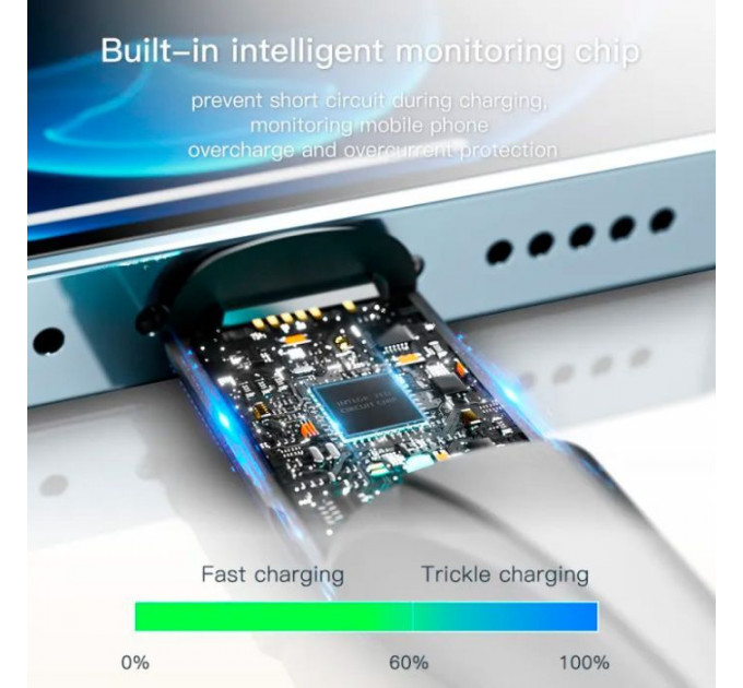 Дата кабель USB 2.0 AM to Lightning 3.0m 2.4A black Essager (EXCL-LSC01)