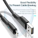 Дата кабель USB 2.0 AM to Lightning 3.0m 2.4A black Essager (EXCL-LSC01)