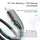 Дата кабель USB 2.0 AM to Lightning 3.0m 2.4A black Essager (EXCL-LSC01)
