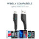 Дата кабель USB 2.0 AM to Lightning 3.0m 2.4A black Essager (EXCL-LSC01)
