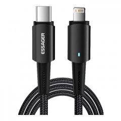 Дата кабель USB-C to Lightning 2.0m 20W black Essager (EXCTL-CGA01)