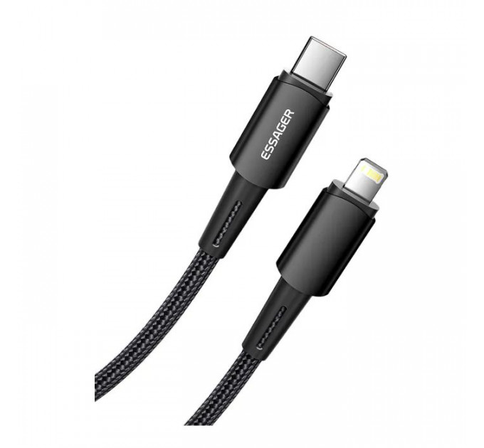 Дата кабель USB-C to Lightning 2.0m 20W black Essager (EXCTL-CGA01)