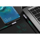 Дата кабель USB 2.0 AM to USB-C 2.0m 3A 90° corner US176 black Ugreen (20857)