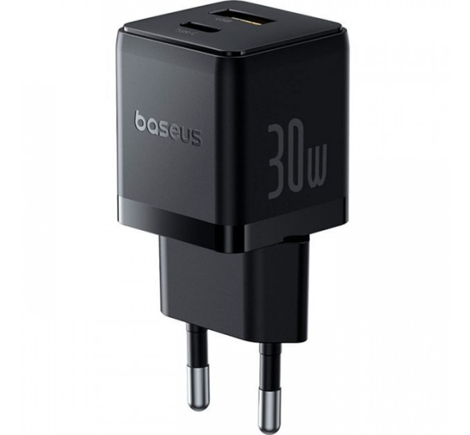 Зарядний пристрій Baseus 1xUSB-C 30W + 1xUSB + cable USB-C to USB-C 60W 1.0m (P1011160A113-01)