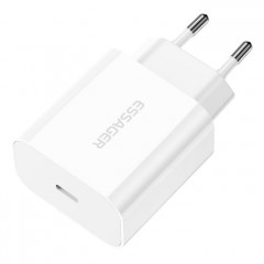 Зарядний пристрій Essager USB-C PD20W white (ECTC-FJB02-P)