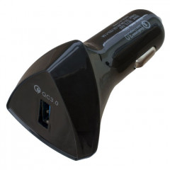 Зарядний пристрій Patron USB QC3.0 3A black (PN-QC3-CAR-B)