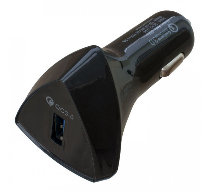 Зарядний пристрій Patron USB QC3.0 3A black (PN-QC3-CAR-B)