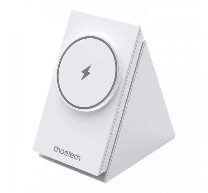 Зарядний пристрій Choetech Wireless magnetic 3-in-1 15W white (T600-F)