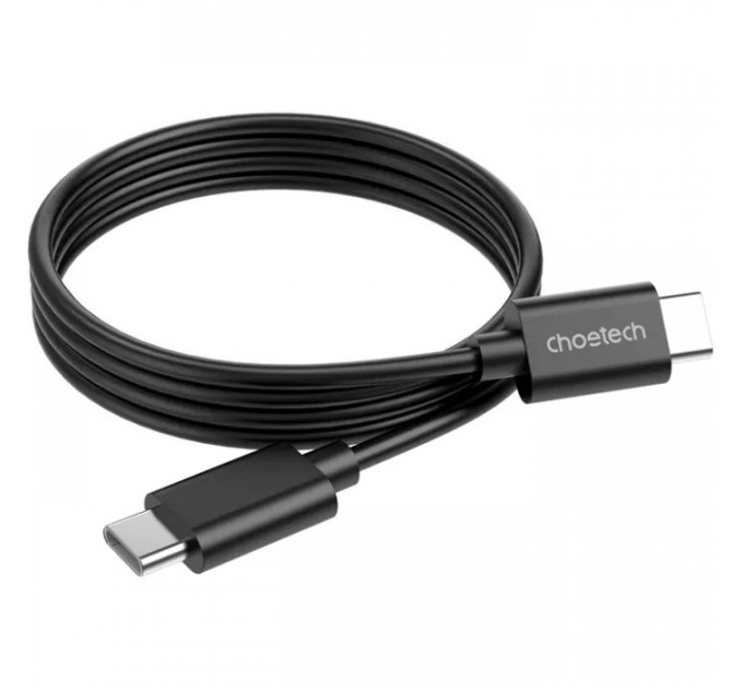 Дата кабель USB-C to USB-C 1.0m 3A black Choetech (CC0002-V2)