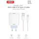 Зарядное устройство для XO USB 120W + cable USB to USB-C white (XO-L128U)