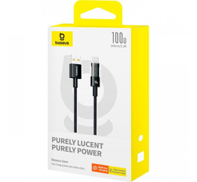 Дата кабеля USB 2.0 AM to USB-C 1.0m 100W (20V\/5A) Baseus (P10373002111-00)