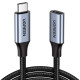 Дата кабель USB-C M\/F 0.5m 5A USB 3.1 Gen2 10Gbps black Ugreen (80810)