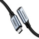 Кабель USB-C M\/F 0.5m 5A USB 3.1 Gen2 10Gbps black Ugreen (80810)