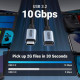 Кабель USB-C M\/F 0.5m 5A USB 3.1 Gen2 10Gbps black Ugreen (80810)