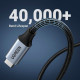 Кабель USB-C M\/F 0.5m 5A USB 3.1 Gen2 10Gbps black Ugreen (80810)