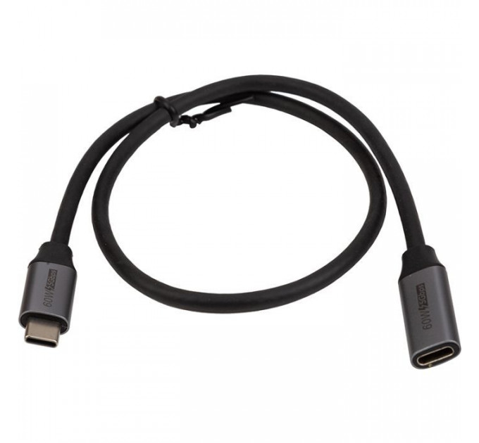 Дата кабель USB-C M to USB-C F 0.5m 5Gbps 60W 4K60Hz Cabletime (CA913664)