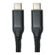 Дата кабель USB-C to USB-C 3.0m PD60W black San Guan (CA914104)