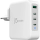 Зарядний пристрій J5create 1xUSB + 3xUSB-C 130W GaN QC3.0\/PD\/PPS (JUP43130E-EN)