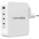 Зарядний пристрій J5create 1xUSB + 3xUSB-C 130W GaN QC3.0\/PD\/PPS (JUP43130E-EN)